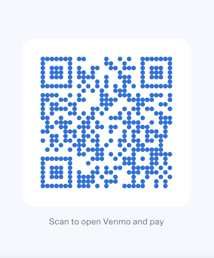 Venmo QR code for Support Life Foundation
